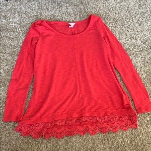 Red fancy long sleeve!